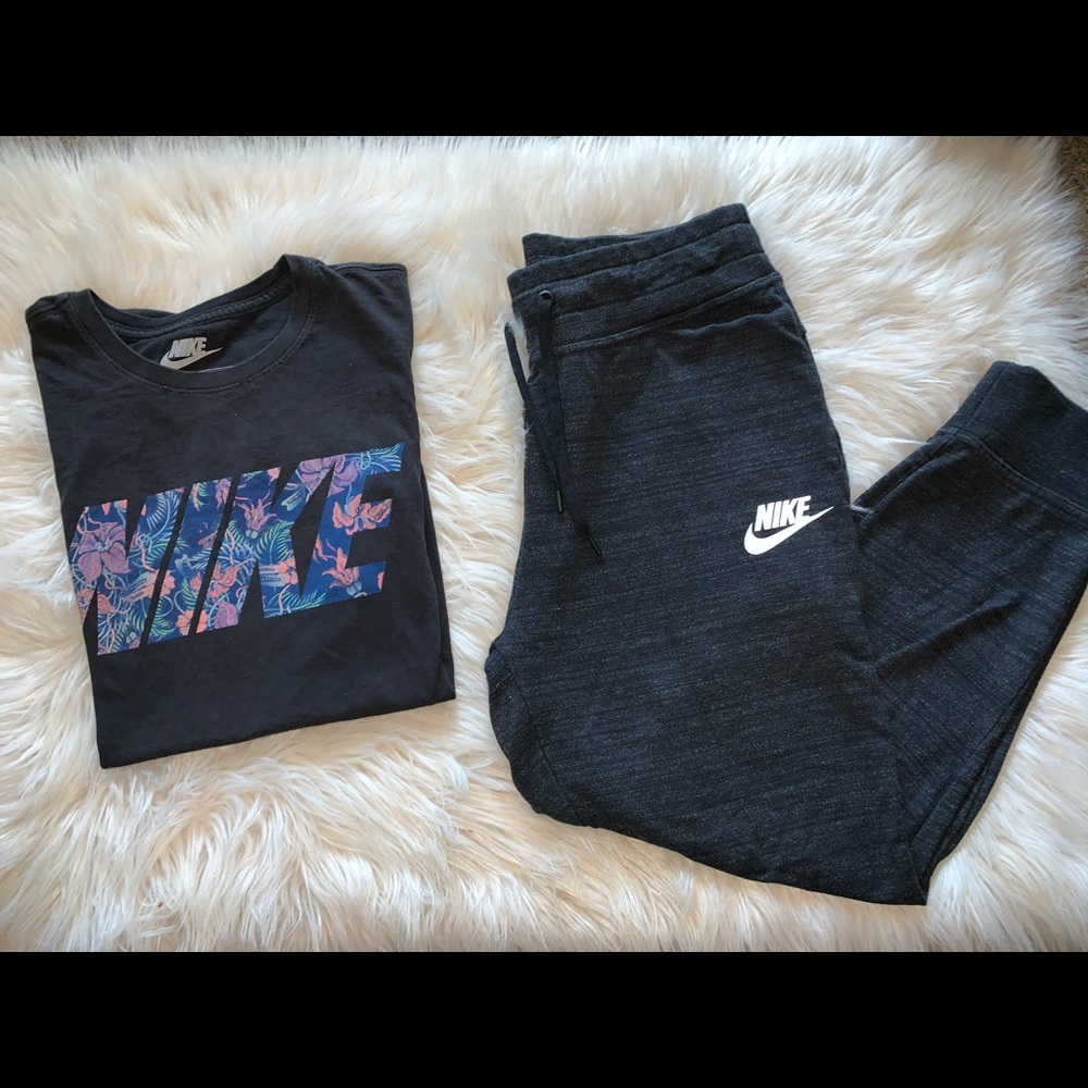 Nike joggers and t-shirt bundle